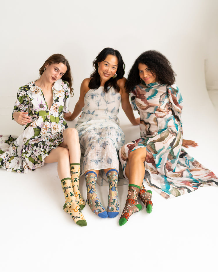 Sock Candy Zodiac Earth Signs Sheer Socks Bundle Sheer Socks Fashion Socks Zodiac Socks