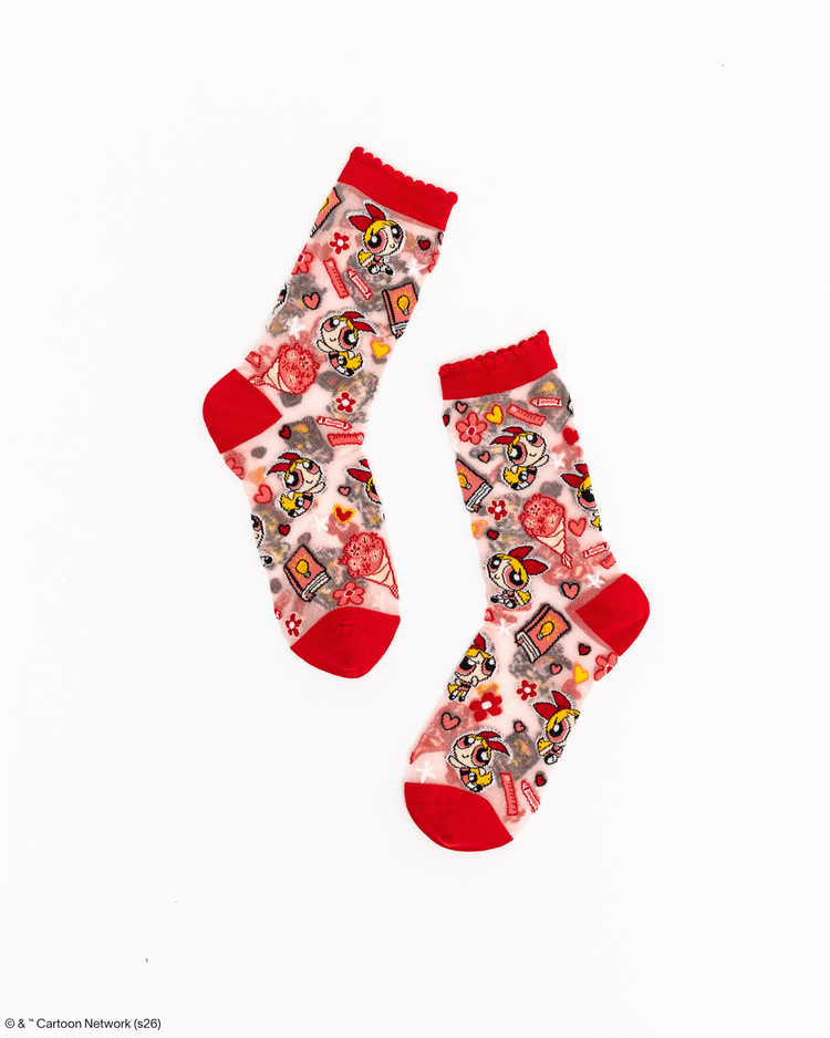 Sock Candy The Powerpuff Girls Complete Collection Sheer Socks Bundle Sheer Socks Fashion Socks Powerpuff Girls Socks Cartoon Socks Y2K Socks 