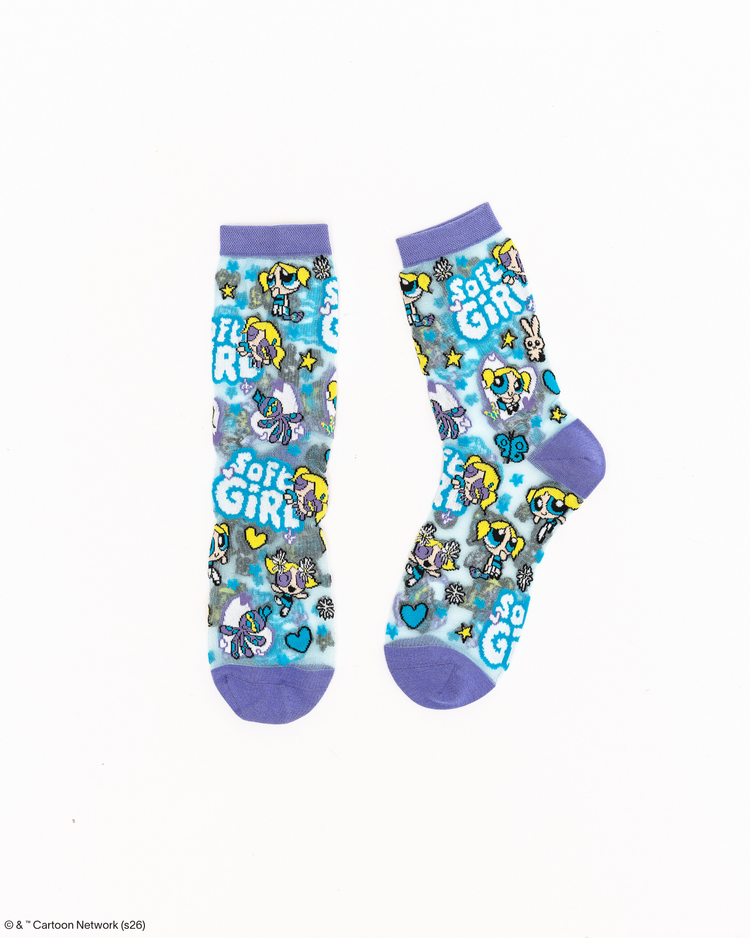 Sock Candy The Powerpuff Girls Complete Collection Sheer Socks Bundle Sheer Socks Fashion Socks Powerpuff Girls Socks Cartoon Socks Y2K Socks 