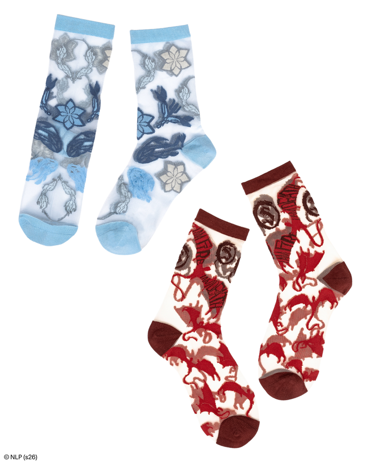 Sock Candy The Hobbit™ Fire and Light Sheer Socks Bundle Sheer Socks Fashion Socks Fantasy Socks LOTR socks