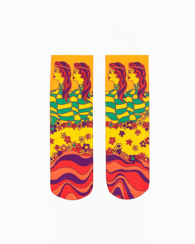 Sock Candy 70s Psychedelic Printed Sock 70s sock