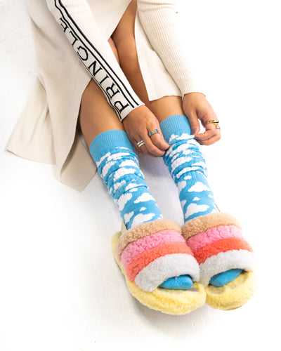 80s Cloud Slouch Sock - Sock Candy