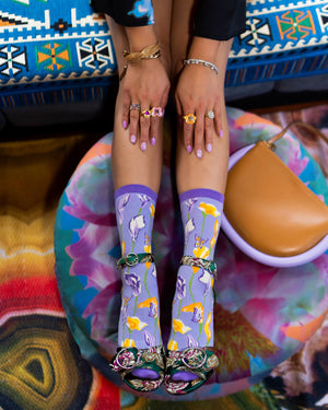 Sock Candy cotton socks women patterned floral sock