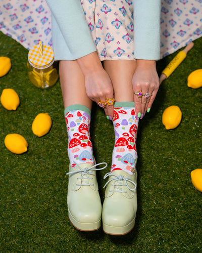 Sock Candy Cute mushroom socks for women socks and heels