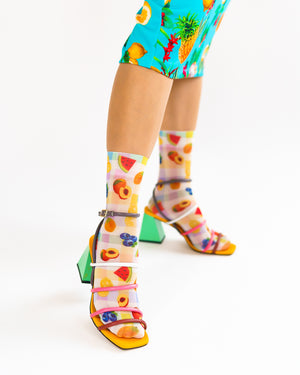 Sock Candy gingham fruit socks printed socks