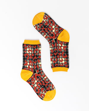 Sock candy plaid socks leopard print socks patterned womens socks