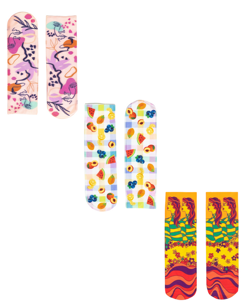 Sock candy nylon printed socks for women
