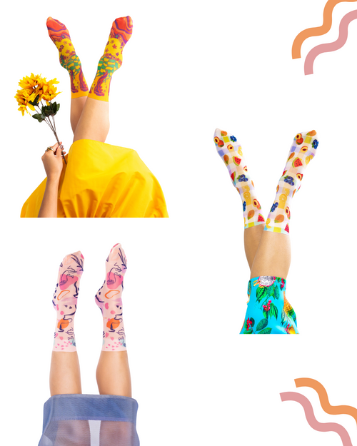 Sock candy nylon printed socks for women