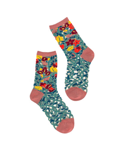 Sock Candy tapestry print sock womens